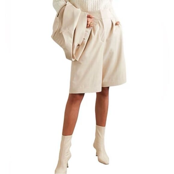 NWT Brunello Cucinelli lamb leather Bermuda shorts, US2 - Picture 2 of 13